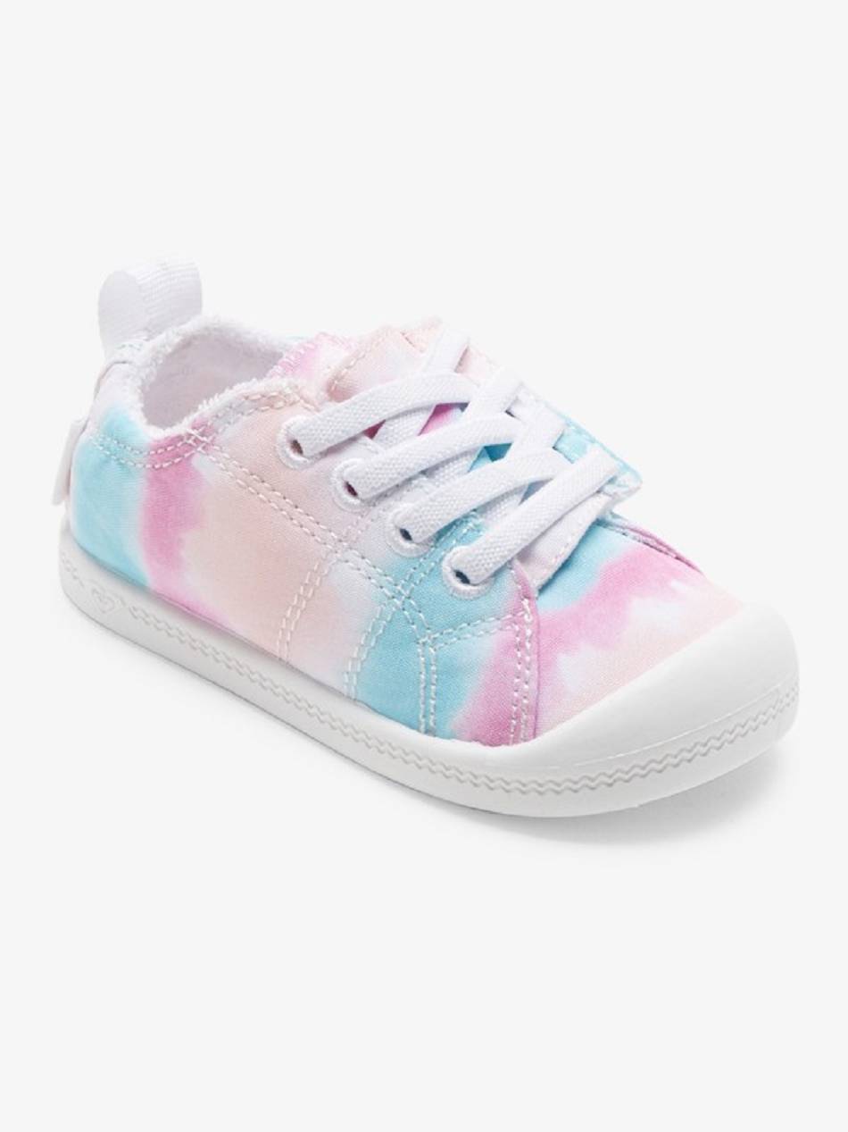 Kids\' Roxy Bayshore Sneakers White / Blue / Pink | NZ_LW2481