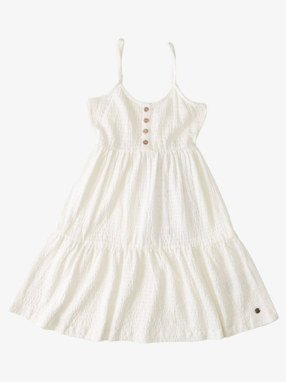 Kids\' Roxy Beach Hangs Dresses White | NZ_LW5508