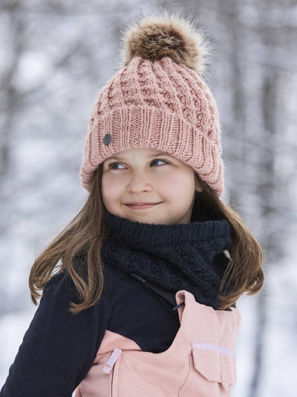 Kids\' Roxy Blizzard Girl Hats Rose | NZ_LW7338