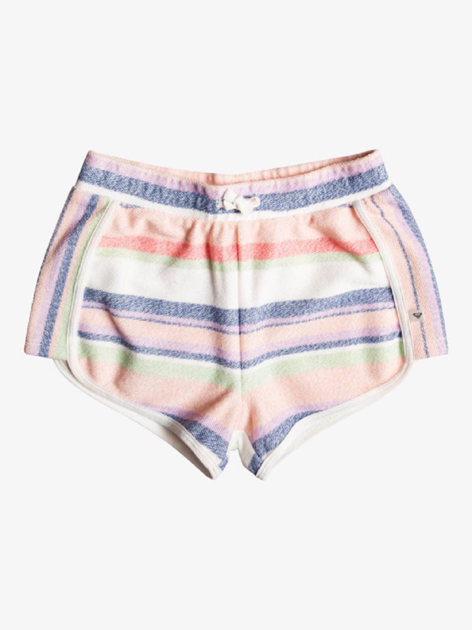 Kids\' Roxy Cute People - Sweat Shorts Blue Stripes | NZ_LW1710