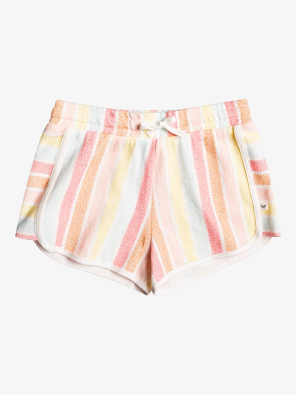 Kids\' Roxy Cute People Sweat Shorts White Multicolor | NZ_LW6555