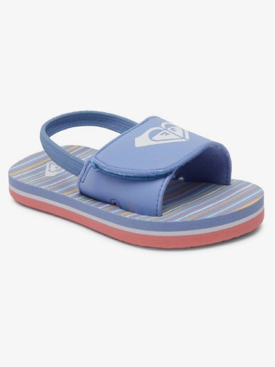 Kids\' Roxy Finn Sandals Blue | NZ_LW6952