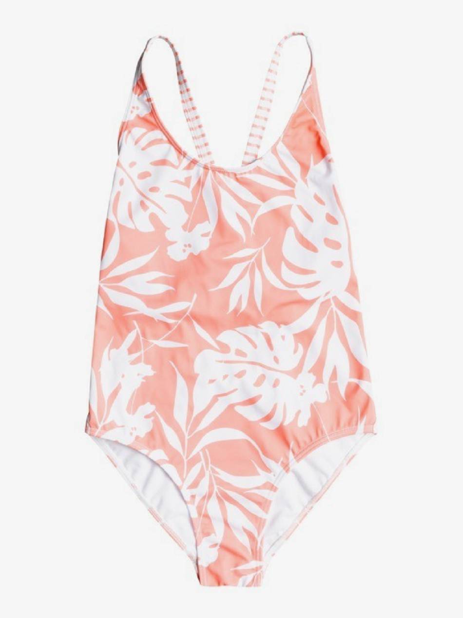 Kids\' Roxy Flowers Addict Swim Rose | NZ_LW5405