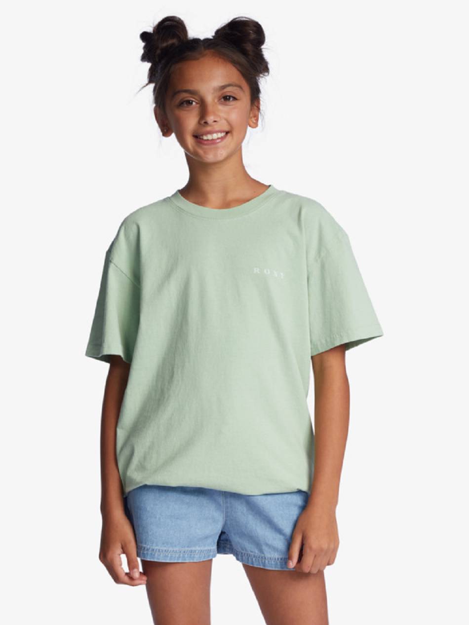 Kids\' Roxy Manhattan Dance T-Shirt green | NZ_LW4550