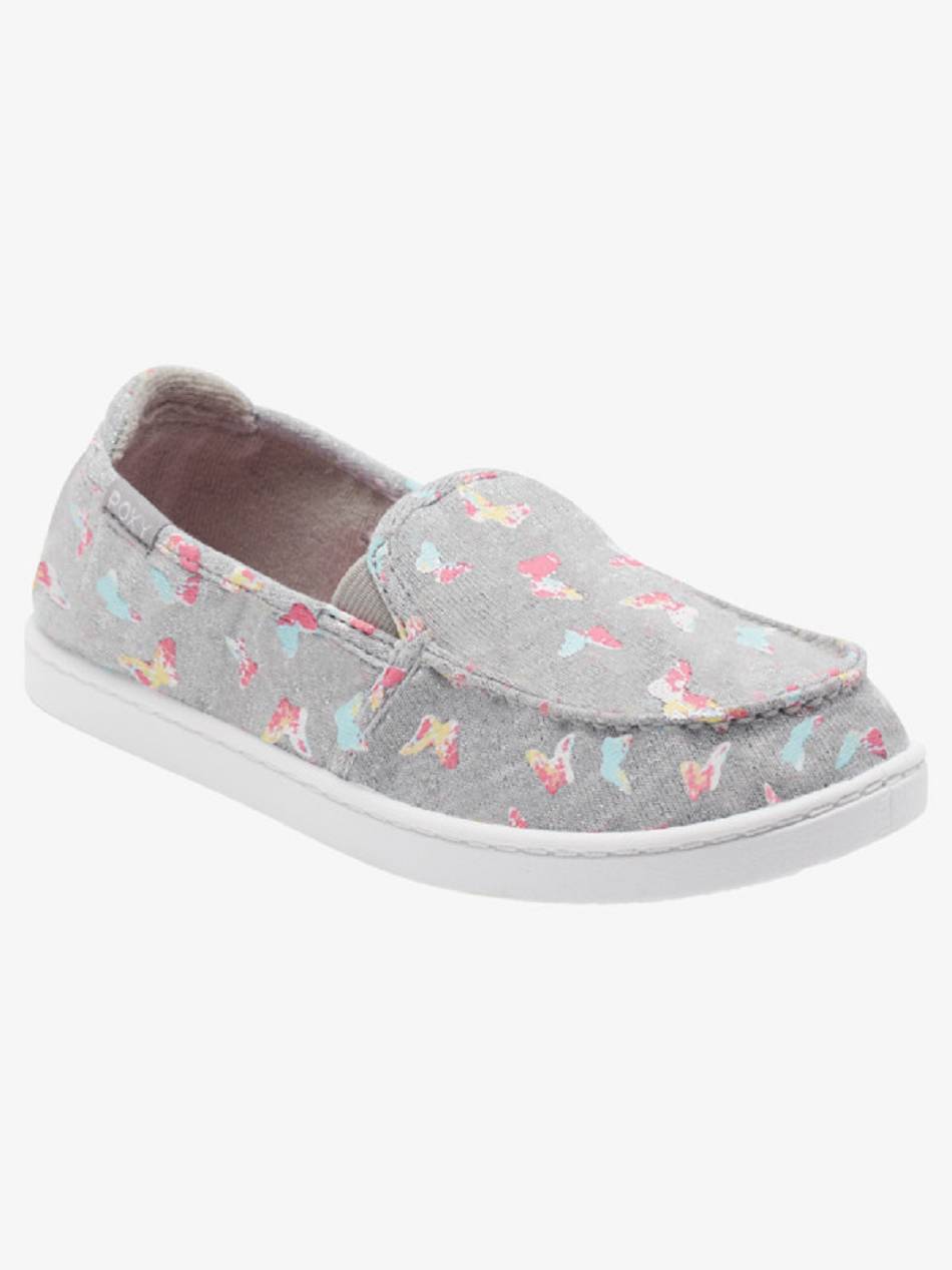 Kids\' Roxy Minnow Sneakers Grey / Pink | NZ_LW6813