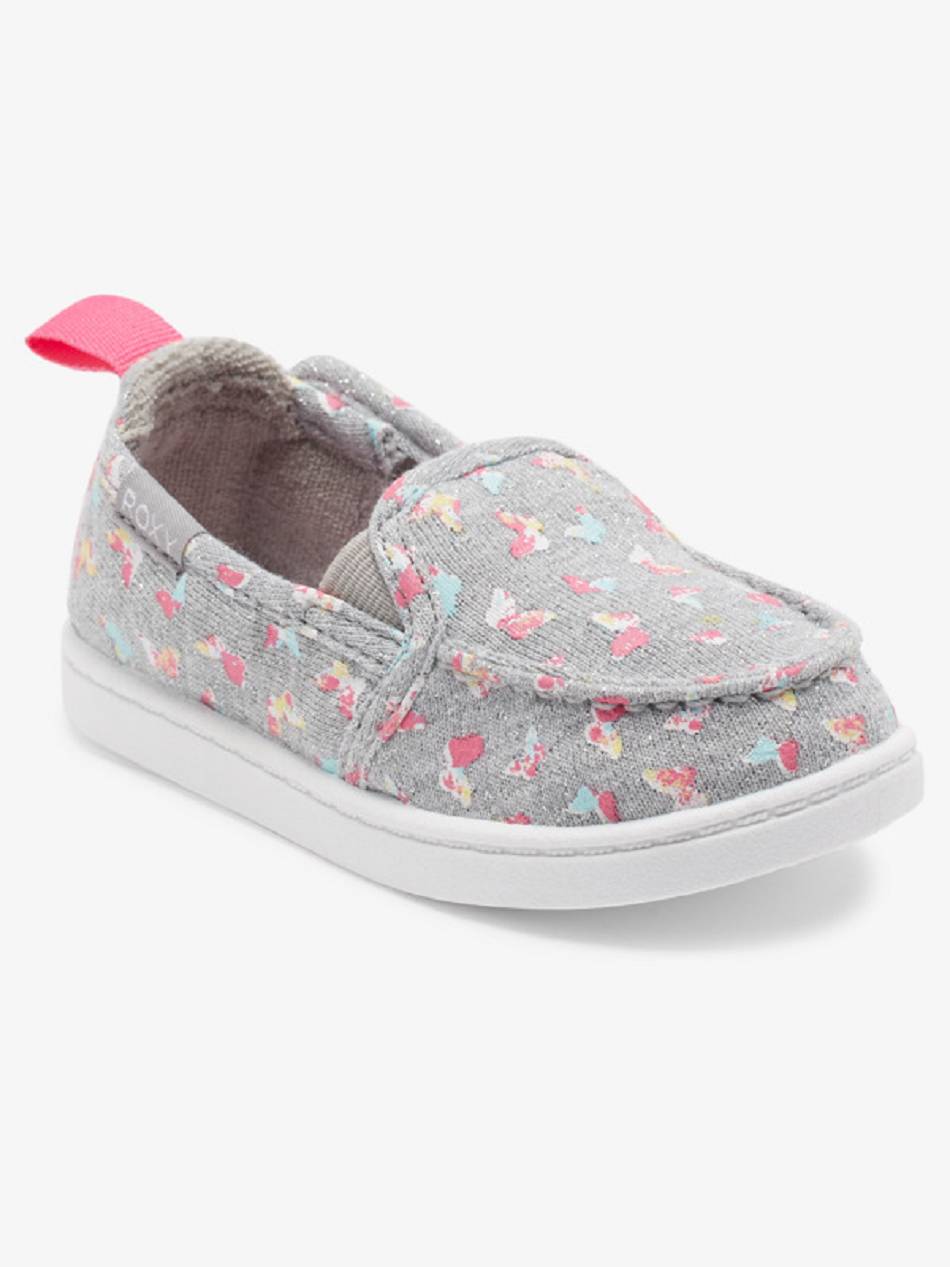 Kids\' Roxy Minnow Sneakers Grey / Purple | NZ_LW7840