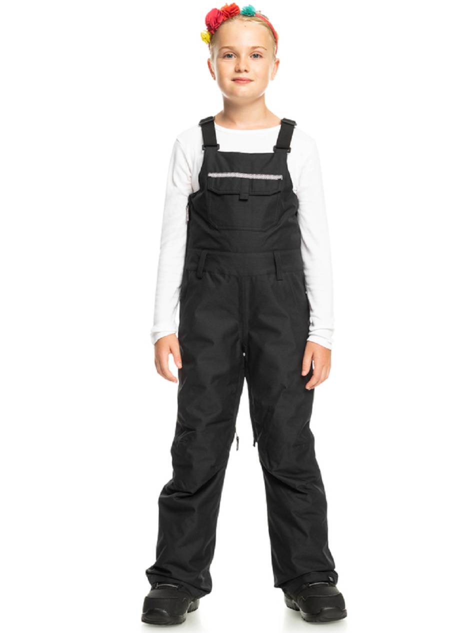 Kids\' Roxy Non Stop Snow Bib Rompers Black | NZ_LW6183