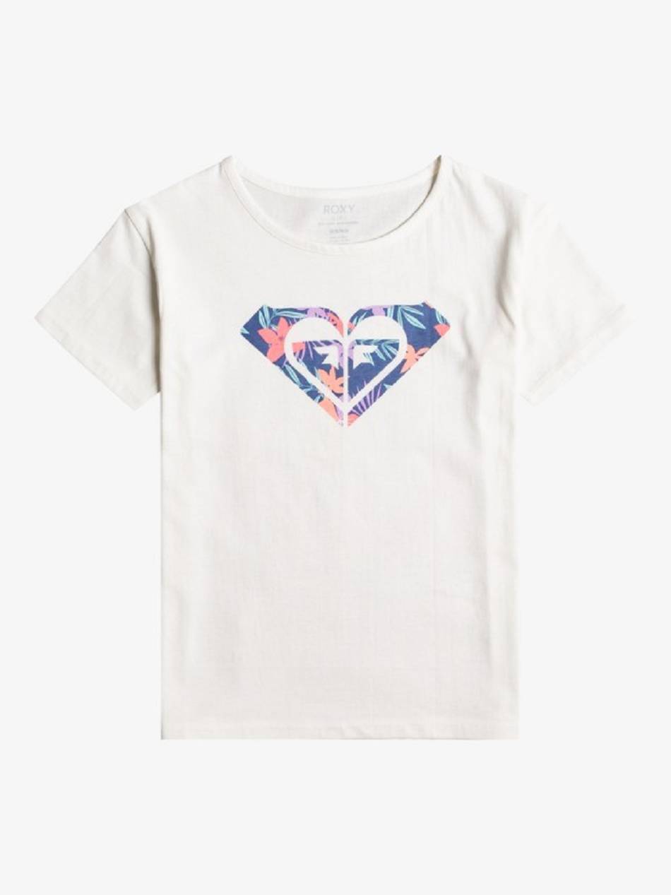 Kids\' Roxy Passion Fruit T-Shirt White | NZ_LW3123