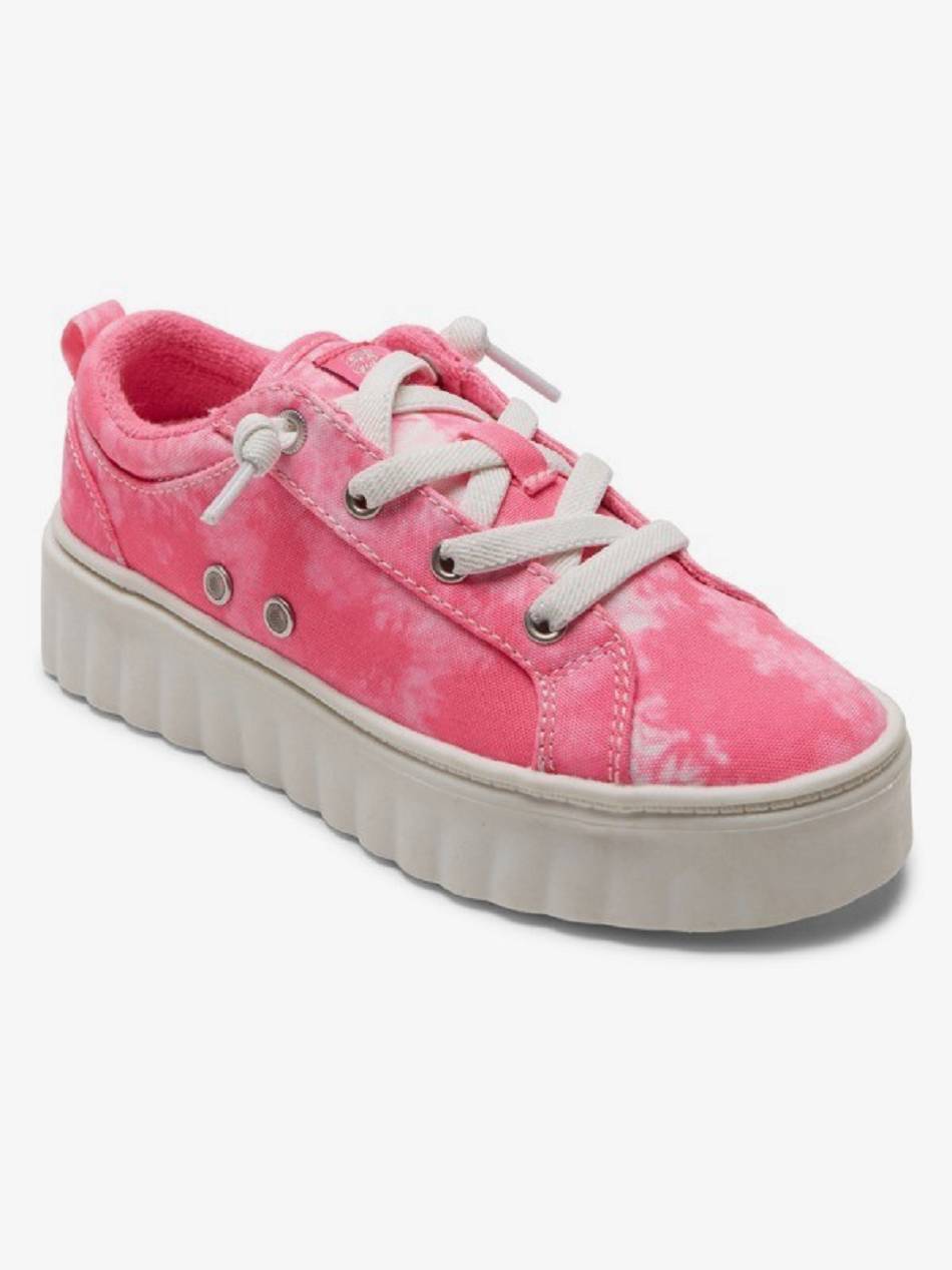 Kids\' Roxy Sheilahh Sneakers Pink / White | NZ_LW2529