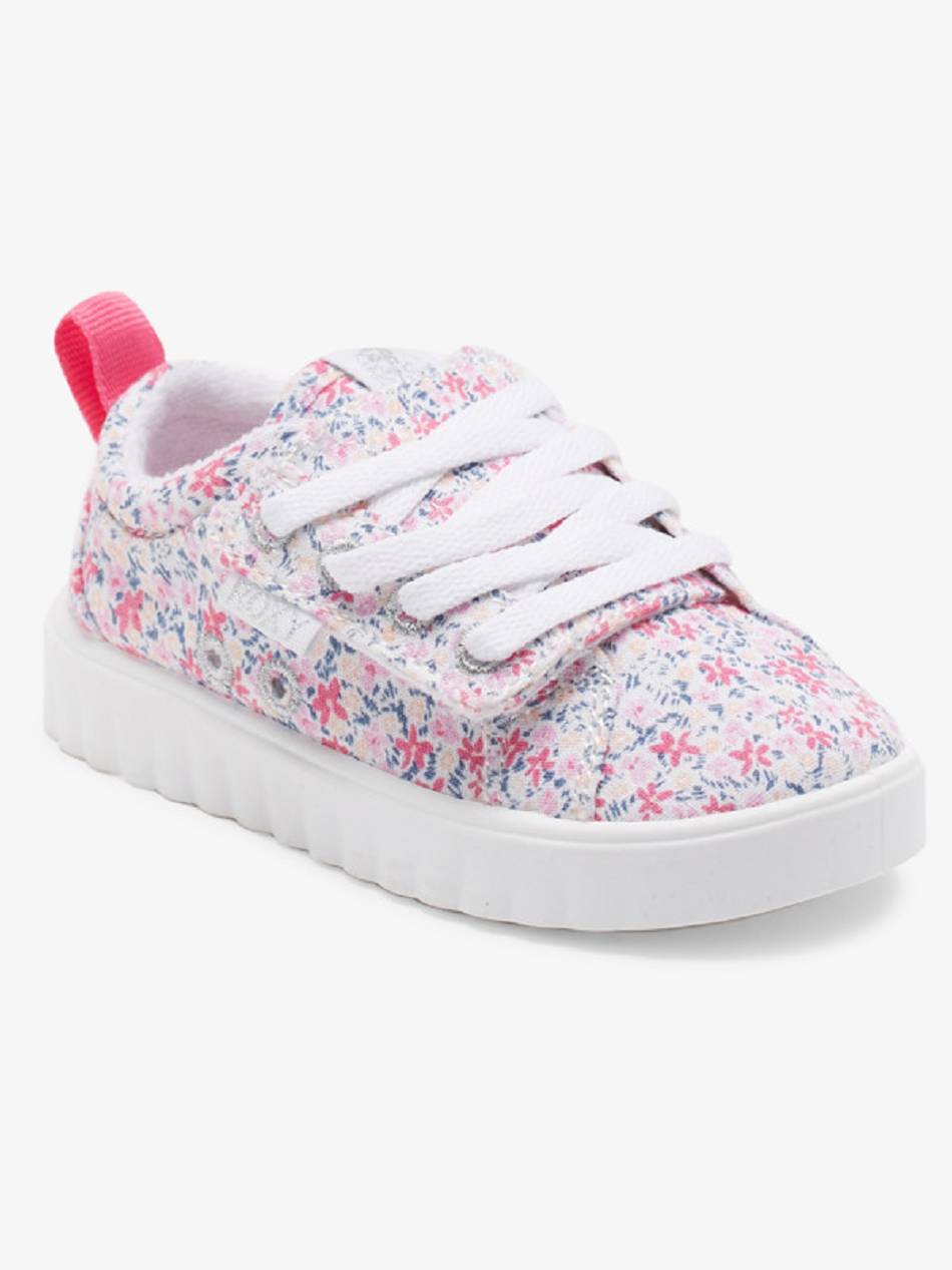 Kids\' Roxy Sheilahh Sneakers White / Blue / Pink | NZ_LW2993