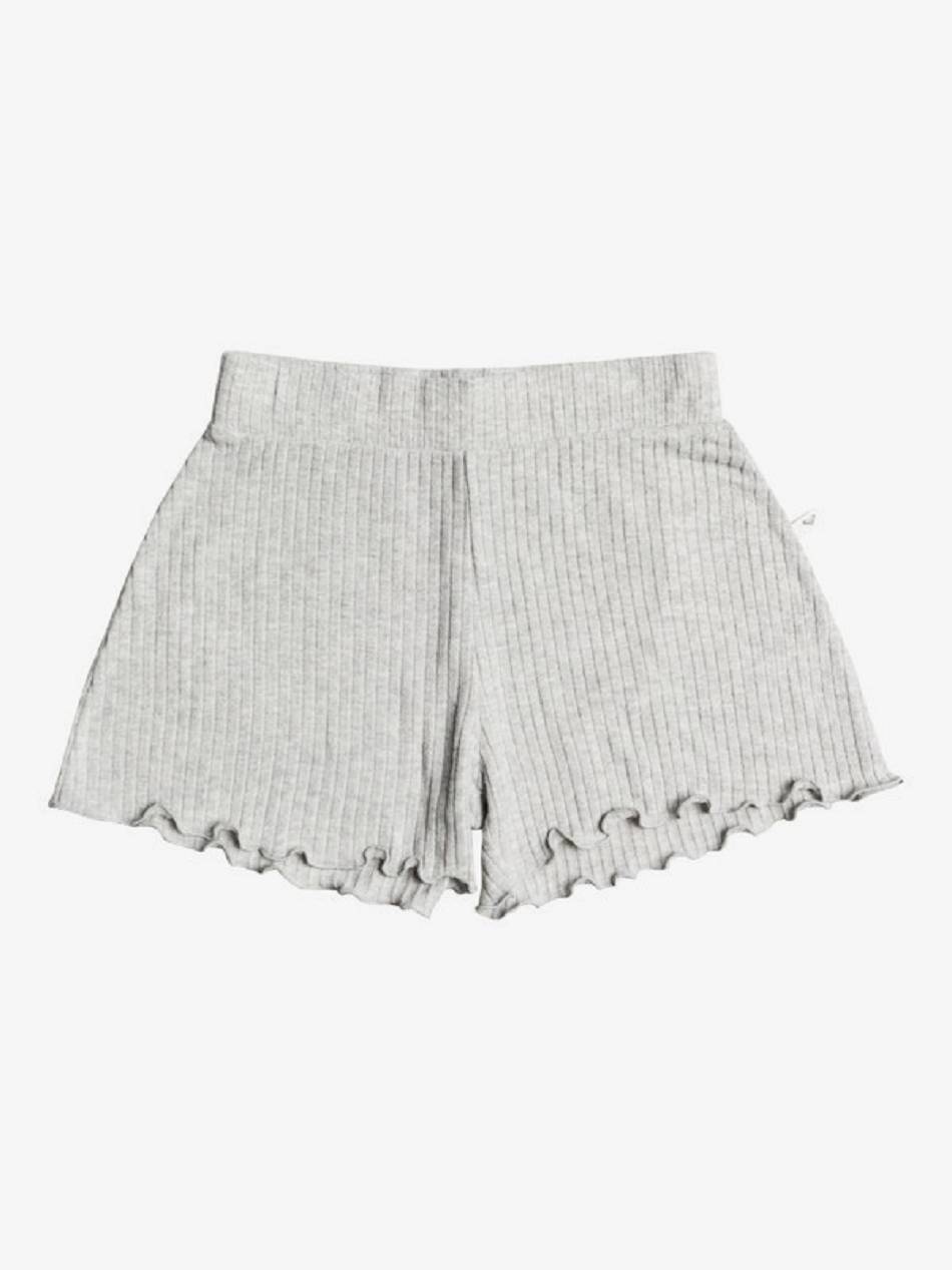 Kids\' Roxy Super Flower Elastic Waist Shorts grey | NZ_LW5309