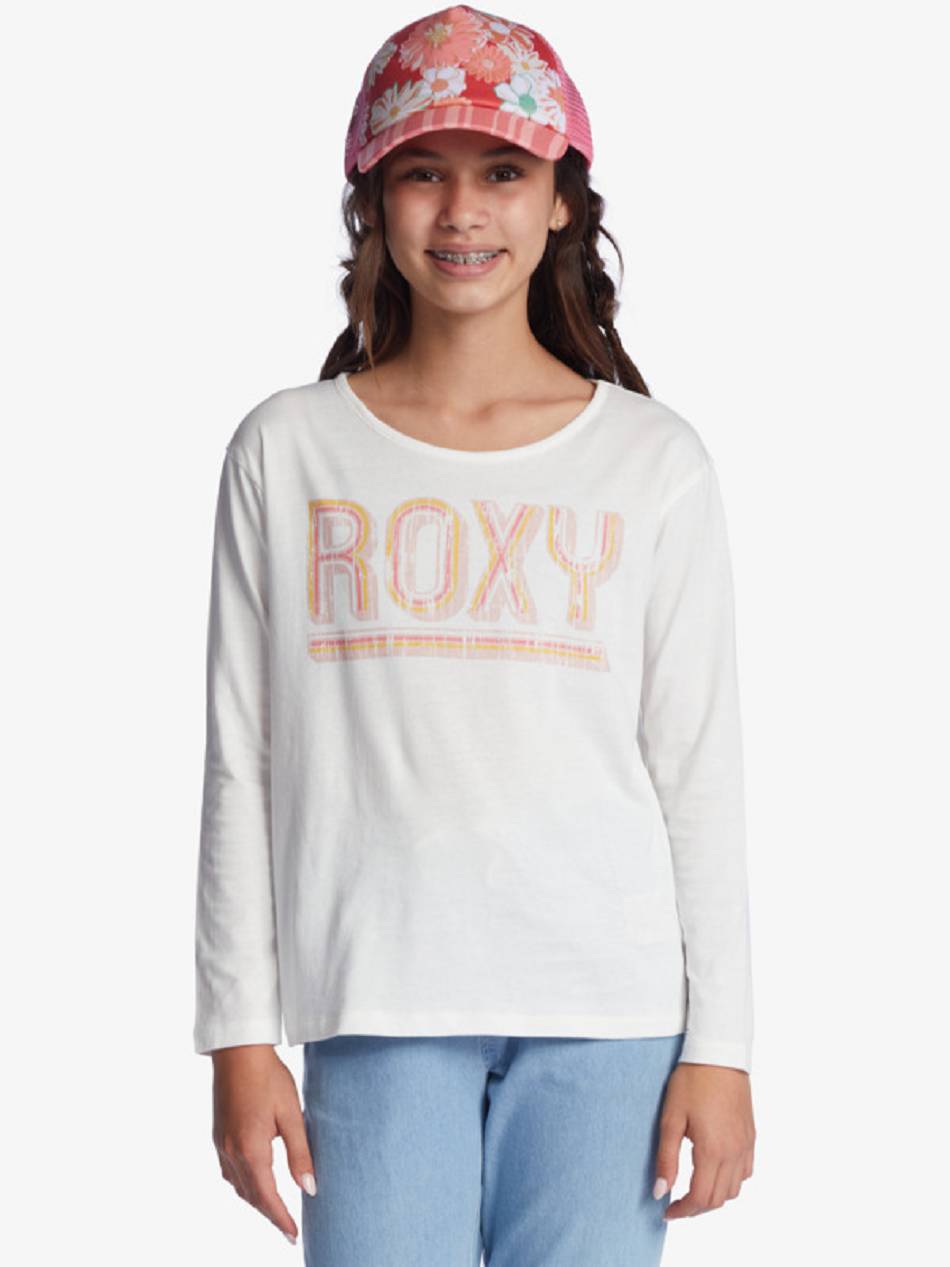 Kids\' Roxy The One Organic Tops White | NZ_LW7691