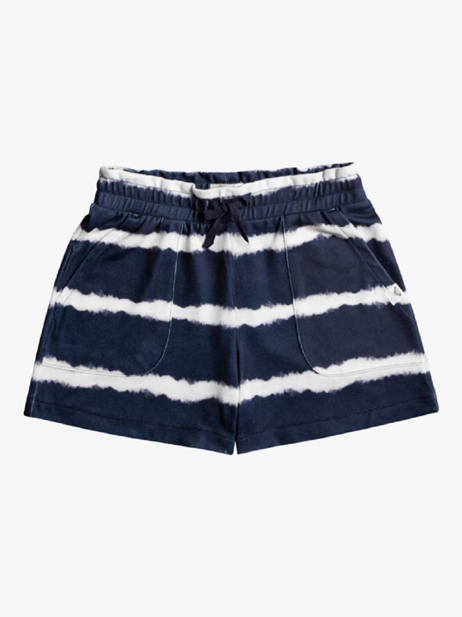 Kids\' Roxy Unstoppable Tops Indigo Stripes | NZ_LW1807