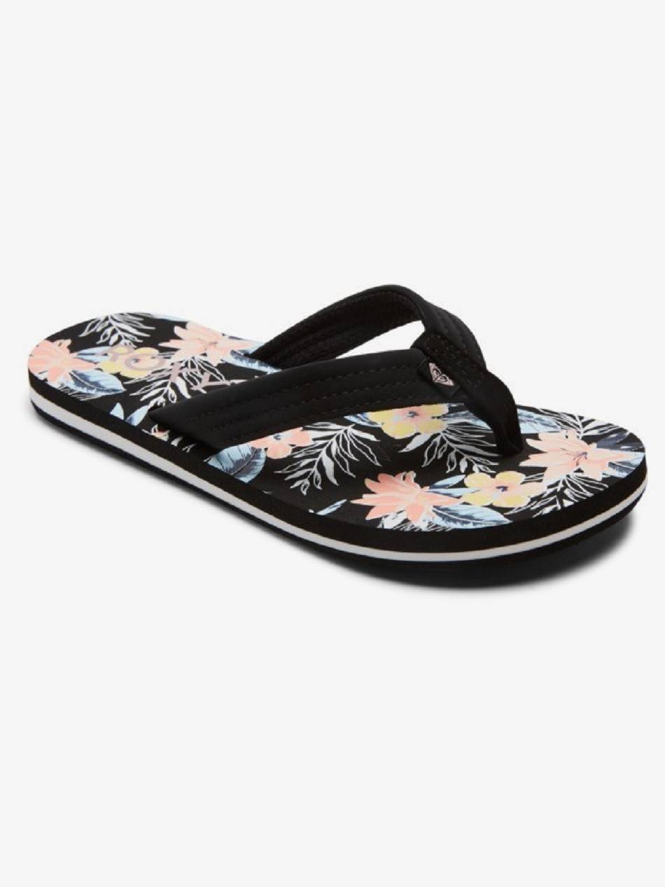 Kids\' Roxy Vista Loreto Sandals Black Multicolor | NZ_LW5403