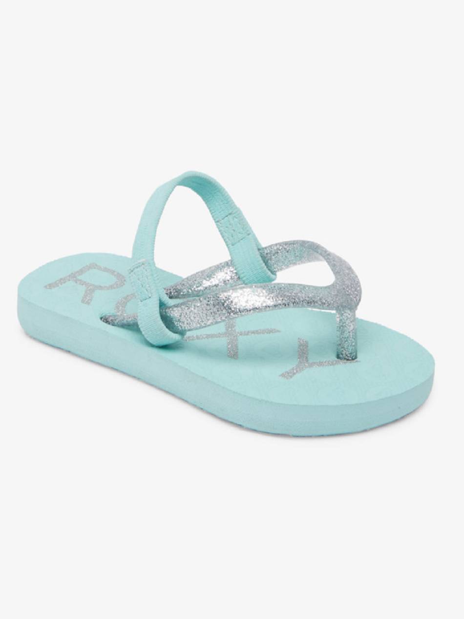 Kids\' Roxy Viva Sparkle Sandals Light Turquoise | NZ_LW3478