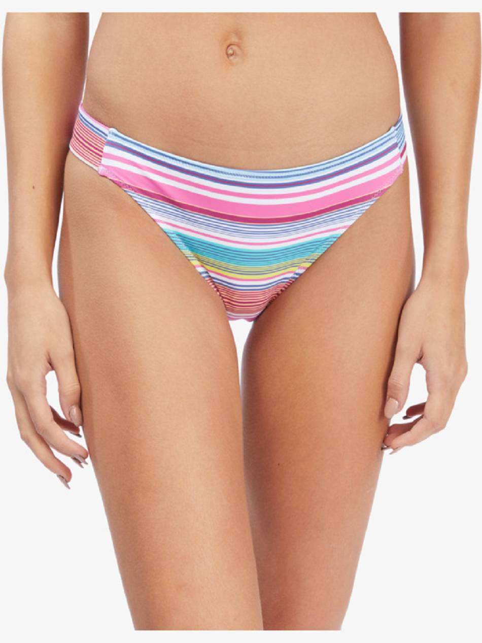 Women\'s Roxy Active Sporty Bikini Bottoms Multicolor Stripes | NZ_LW6763