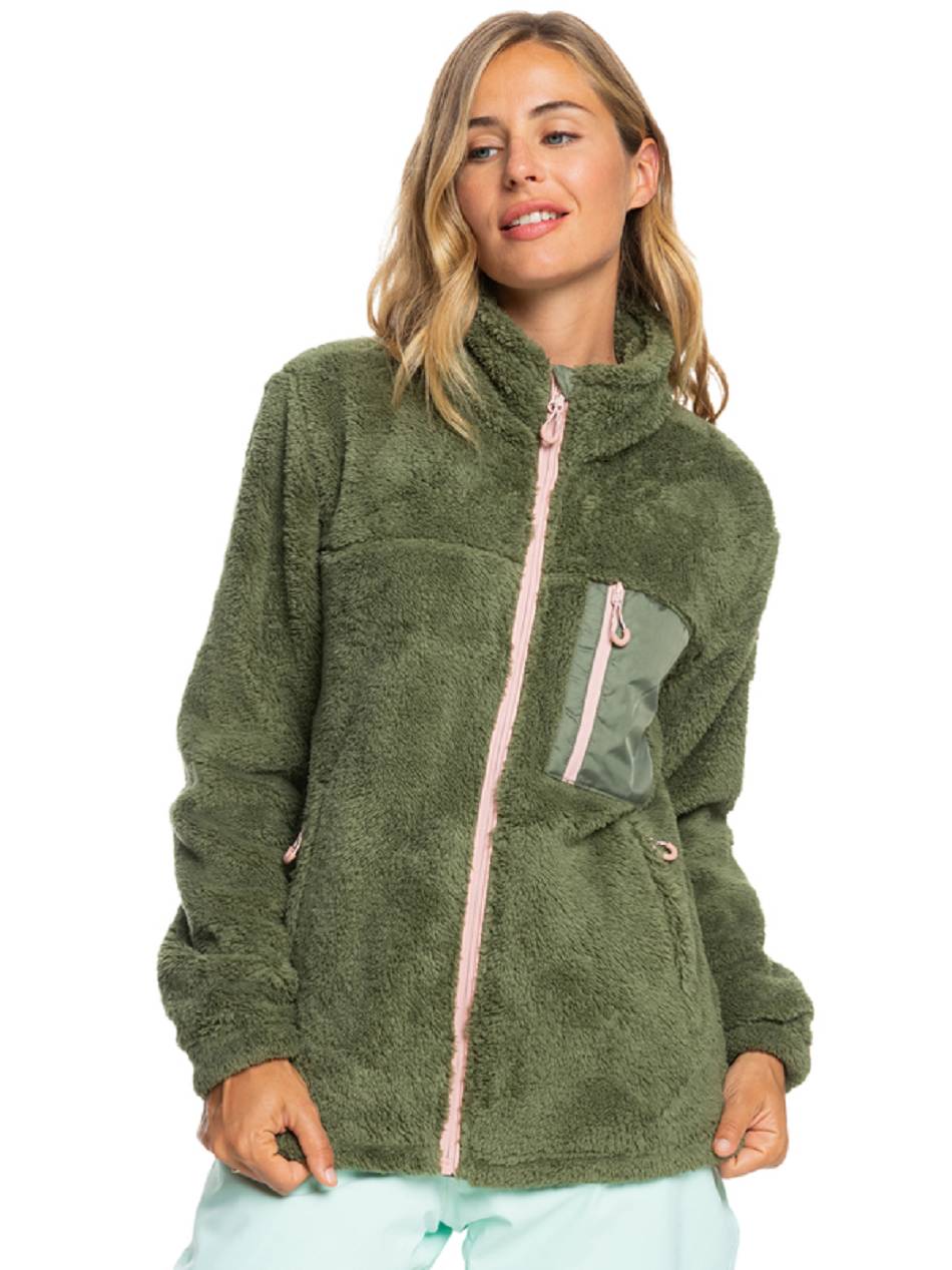 Women\'s Roxy Alabama Fleece Deep Green | NZ_LW5424