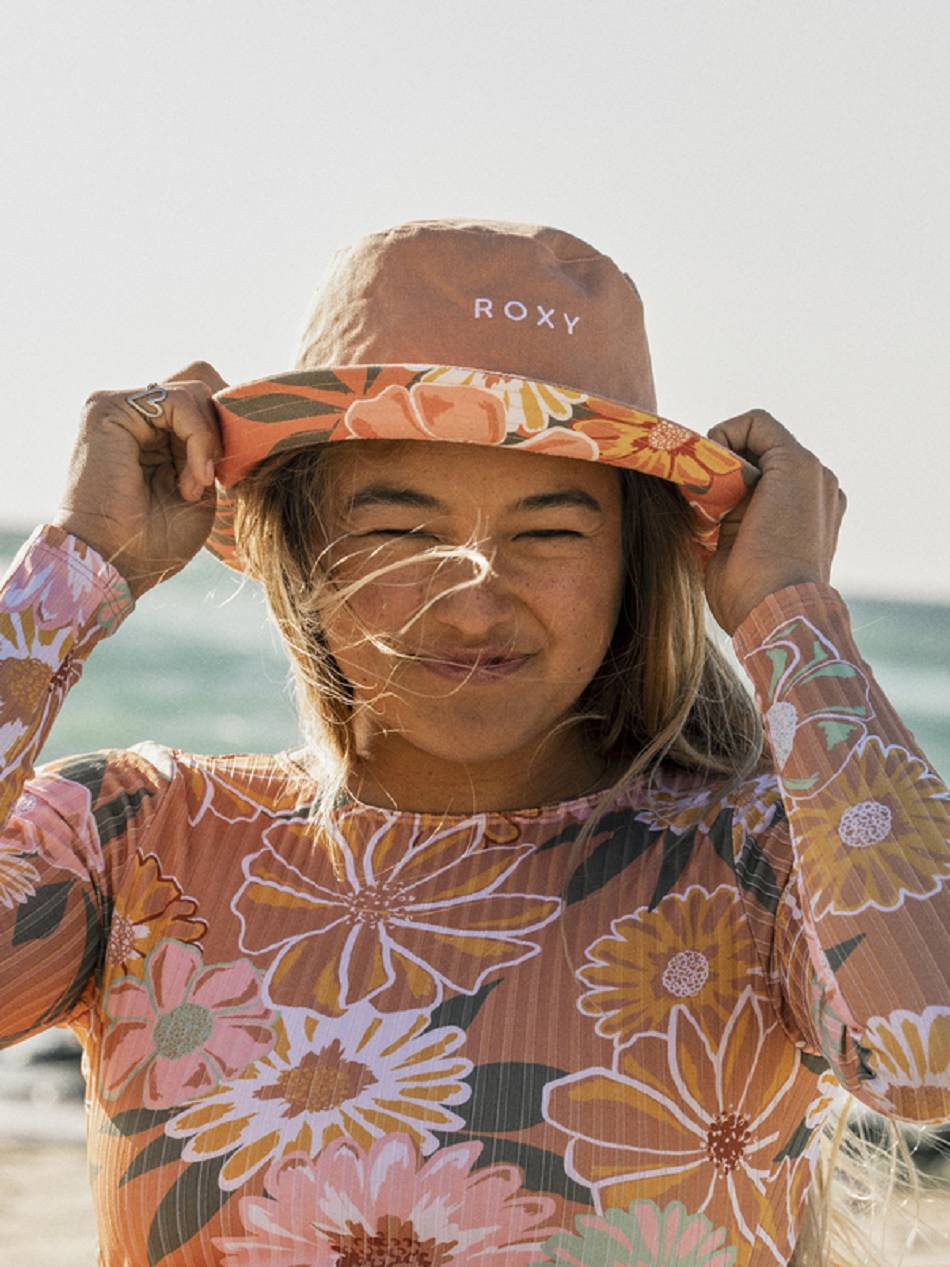 Women\'s Roxy Aloha Sunshine Reversible Hats orange | NZ_LW6136