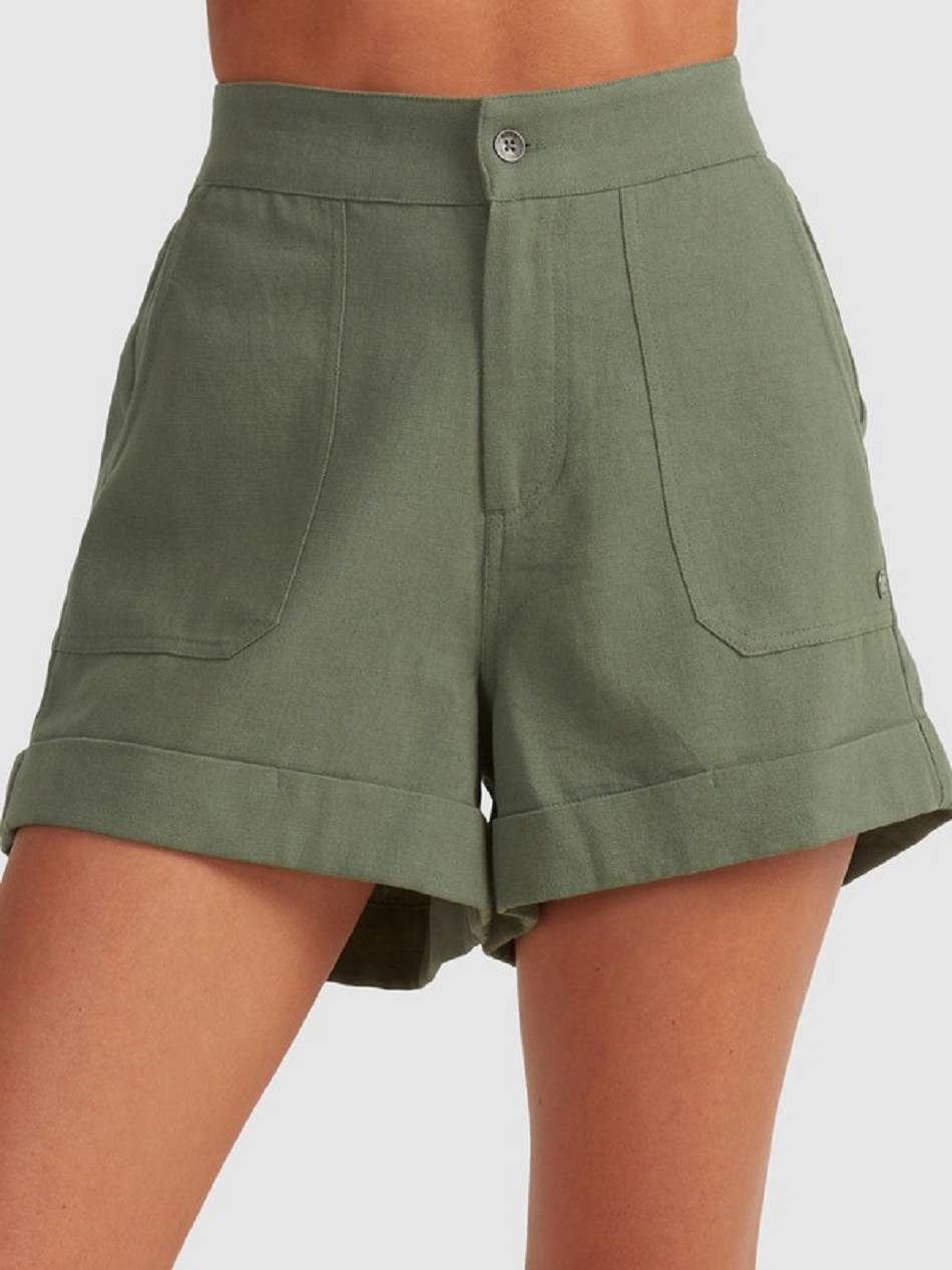 Women\'s Roxy Alta Shorts green | NZ_LW1345