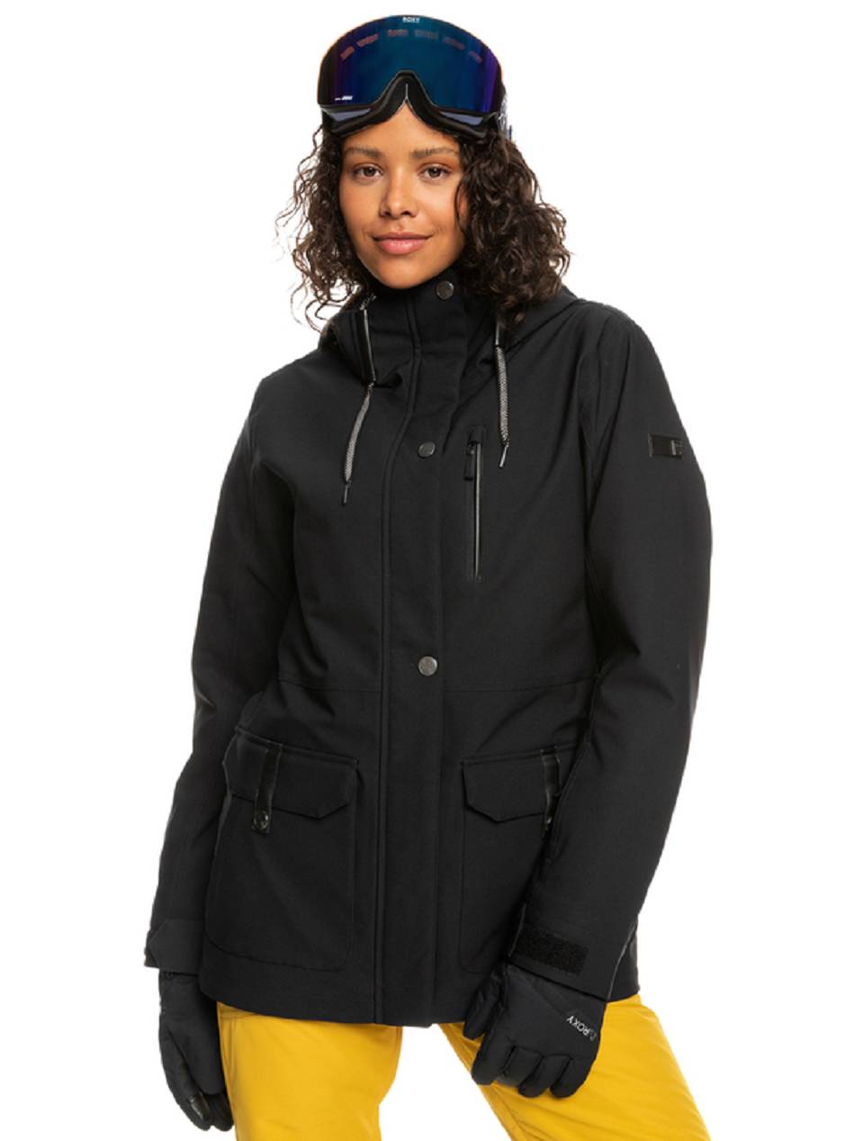 Women\'s Roxy Andie Insulated Snow Jackets Black | NZ_LW1731