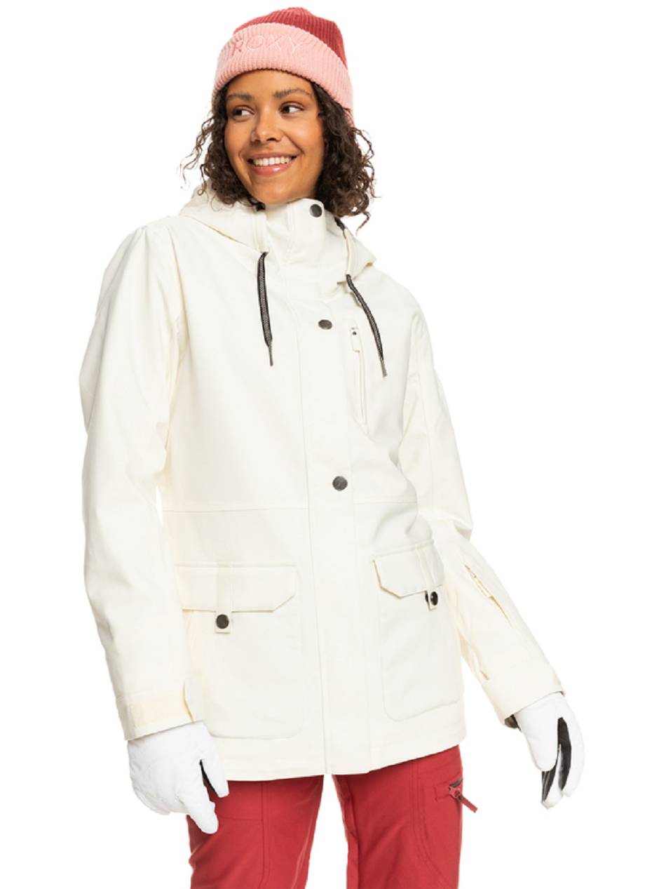 Women\'s Roxy Andie Insulated Snow Jackets White | NZ_LW5483