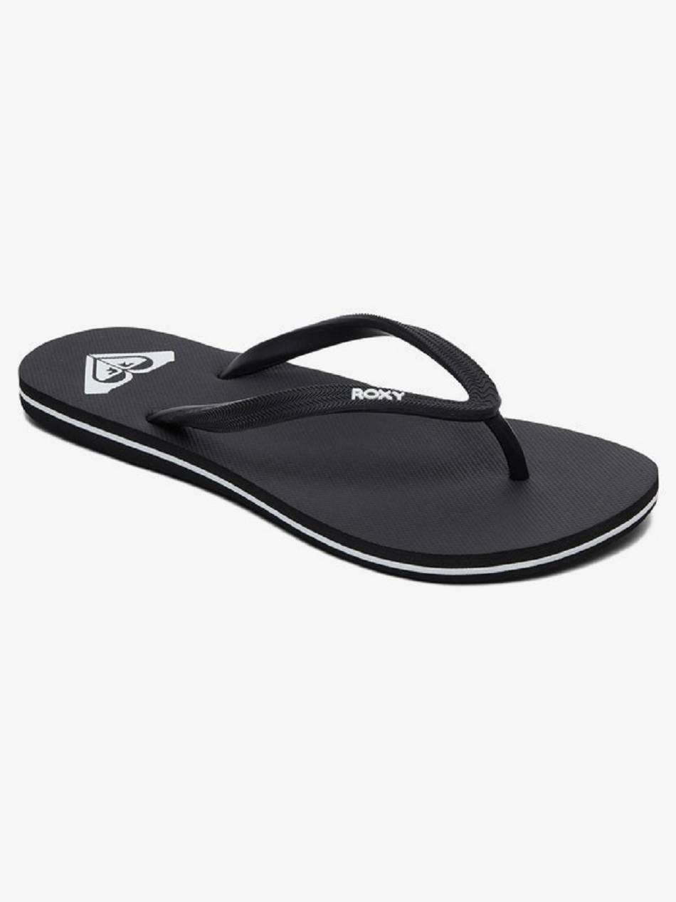 Women\'s Roxy Azul Flip Flops Black | NZ_LW4801