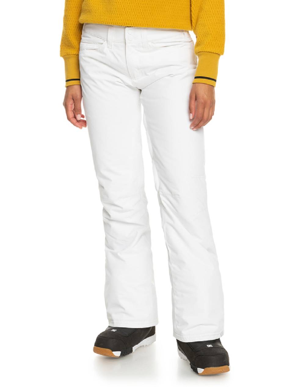 Women\'s Roxy Backyard Insulated Snow Pants White | NZ_LW1490