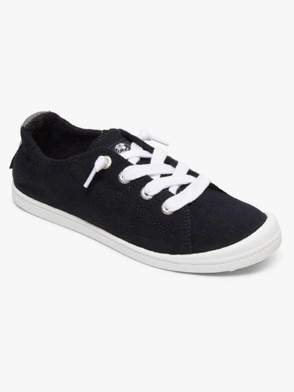 Women\'s Roxy Bayshore Sneakers Black / Dark Grey | NZ_LW3971