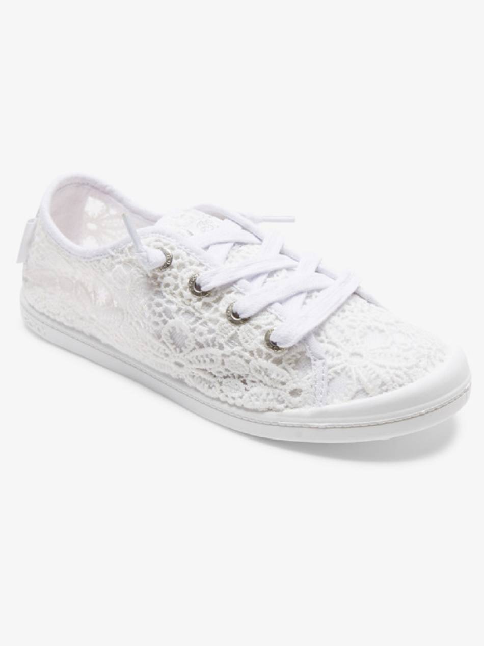 Women\'s Roxy Bayshore Sneakers White | NZ_LW6683