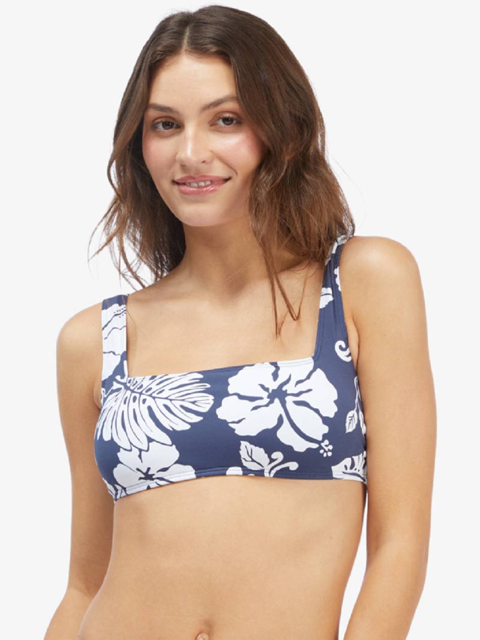 Women\'s Roxy Beach Classics Bralette Bikini Tops Indigo | NZ_LW4059