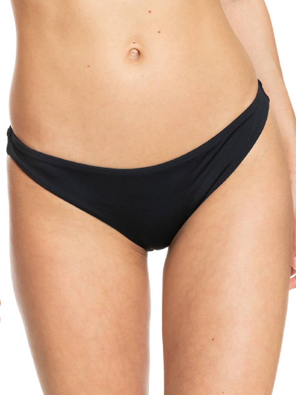 Women\'s Roxy Beach Classics Cheeky Solid Essentials Dark Grey | NZ_LW2161