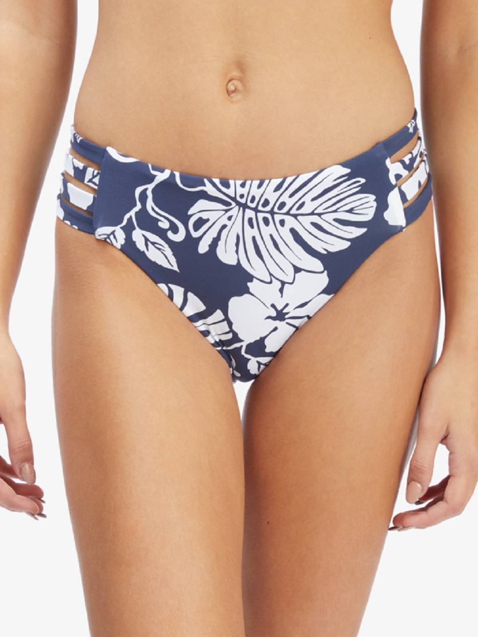 Women\'s Roxy Beach Classics Mid Hipster Bikini Bottoms Indigo | NZ_LW2469