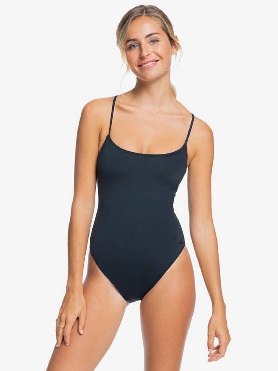 Women\'s Roxy Beach Classics One Pieces Dark Grey | NZ_LW3270