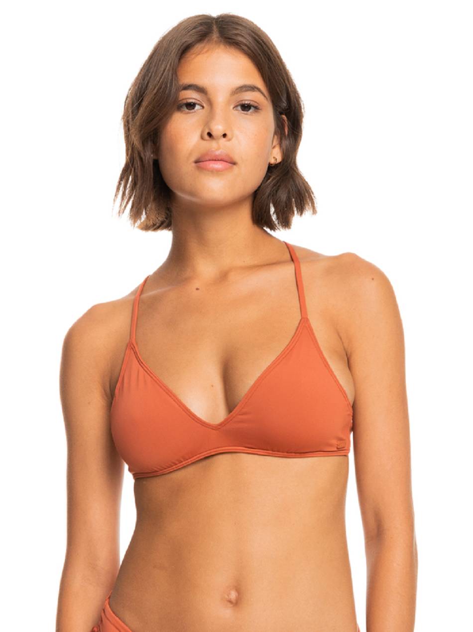 Women\'s Roxy Beach Classics Solid Triangle Bikinis Red | NZ_LW2999