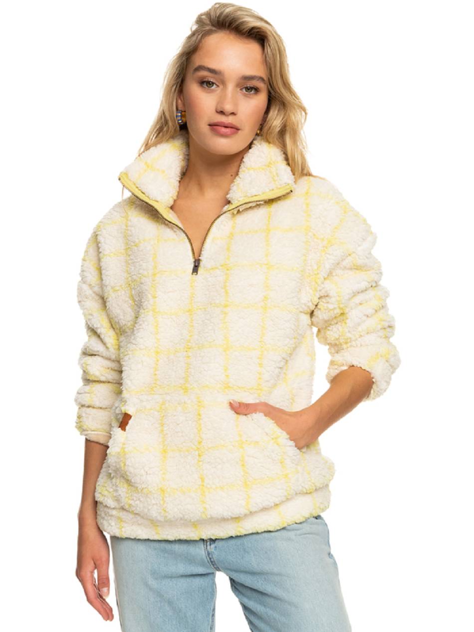 Women\'s Roxy Bonfire On The Beach Fleece beige yellow | NZ_LW7747