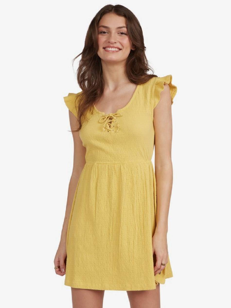 Women\'s Roxy Born In Paradise Dress yellow | NZ_LW9095