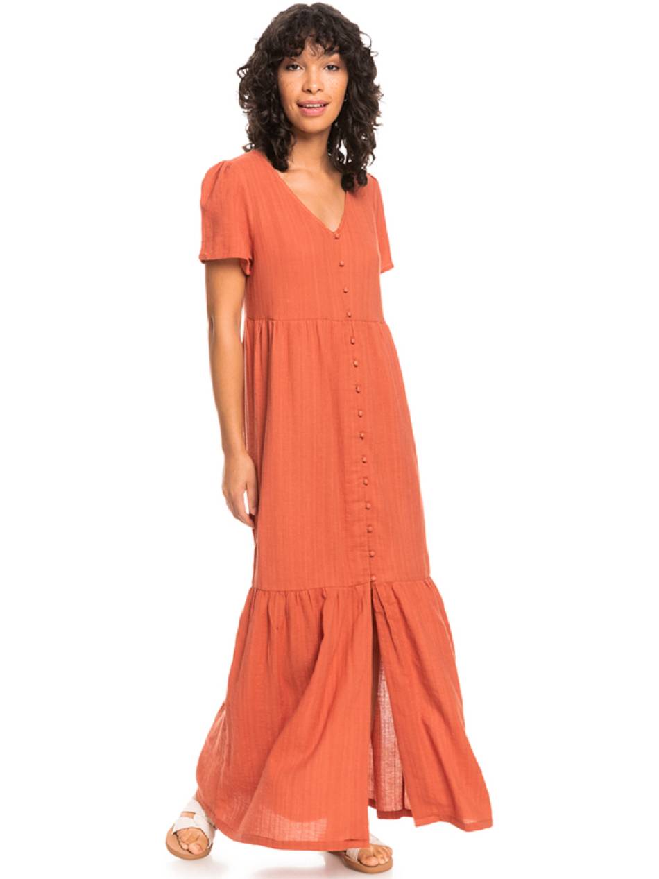 Women\'s Roxy California Lights Woven Maxi Dress orange | NZ_LW1511