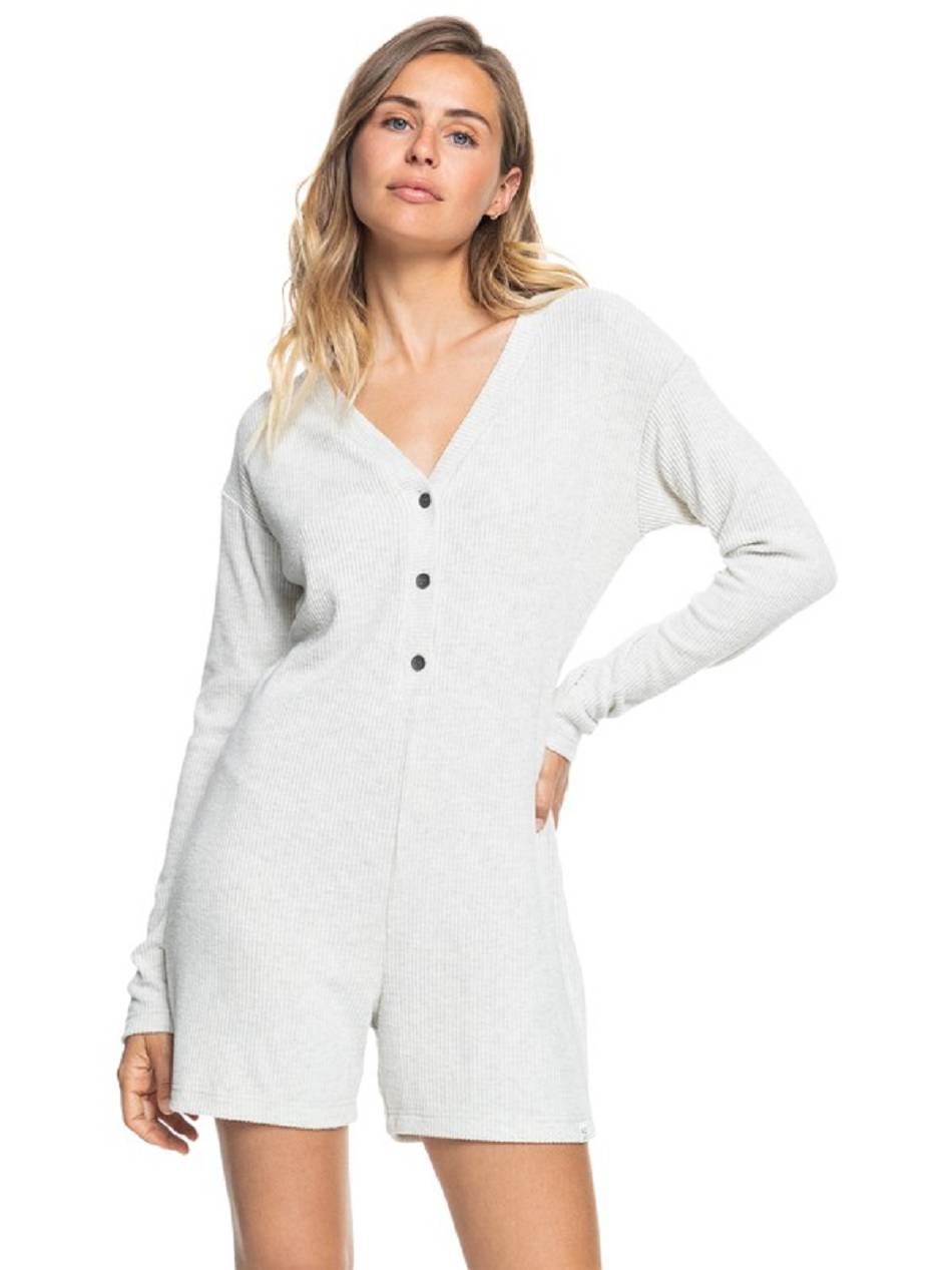 Women\'s Roxy Calling Home Romper Loungewear White | NZ_LW9723