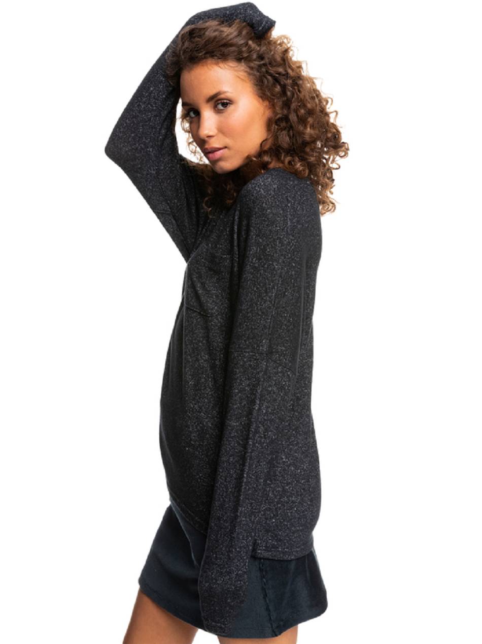 Women\'s Roxy Casual Vibe Sweaters Dark Grey | NZ_LW4961