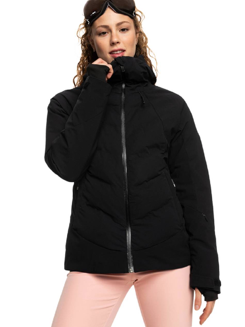 Women\'s Roxy Dusk WarmLink Insulated Snow Jackets Black | NZ_LW4612