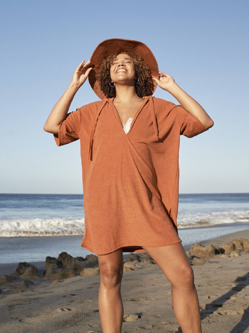 Women\'s Roxy Easy Love Beach Cover Ups orange | NZ_LW8348