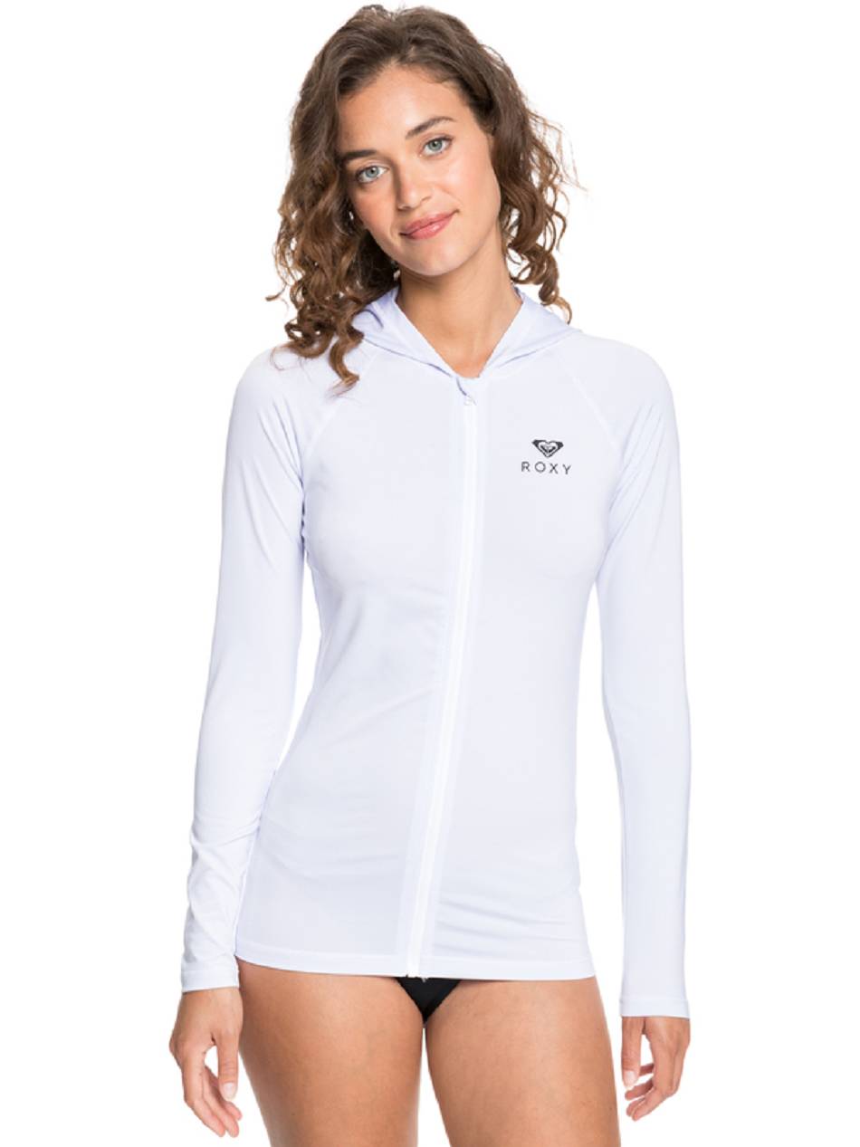 Women\'s Roxy Essentials Rashguards White | NZ_LW4609