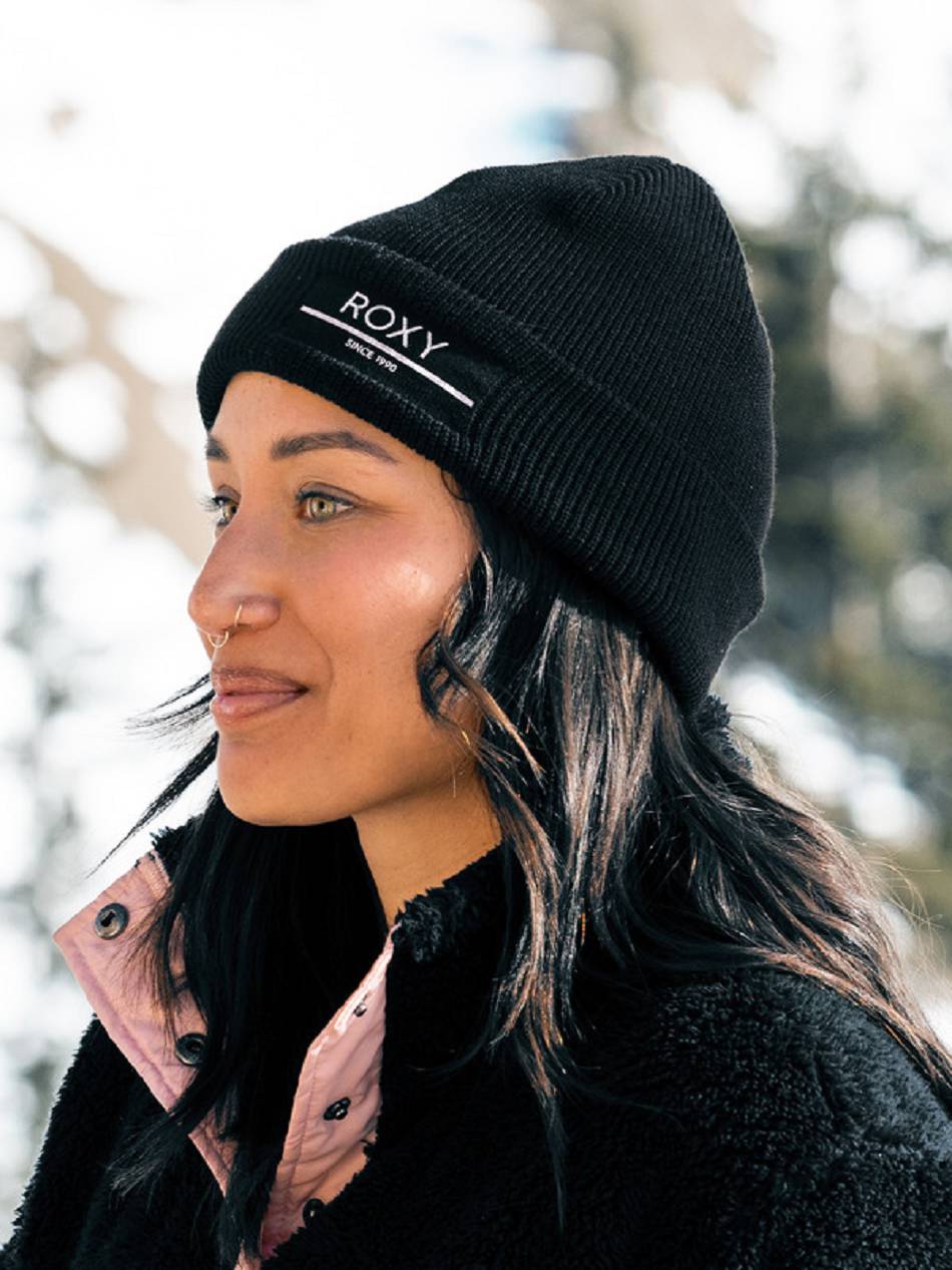 Women\'s Roxy Folker Beanies Black | NZ_LW2563