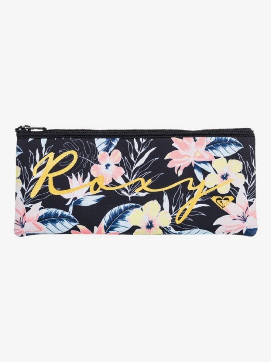 Women\'s Roxy Happy Wednesday Wallets Dark Grey flower | NZ_LW3471