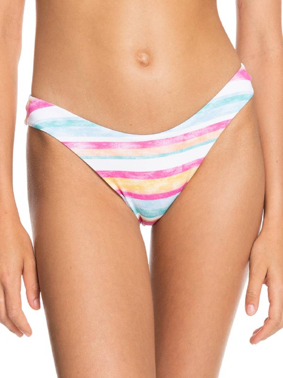 Women\'s Roxy Island In The Sun High Leg Cheeky Bikini Bottoms White Orange | NZ_LW8044