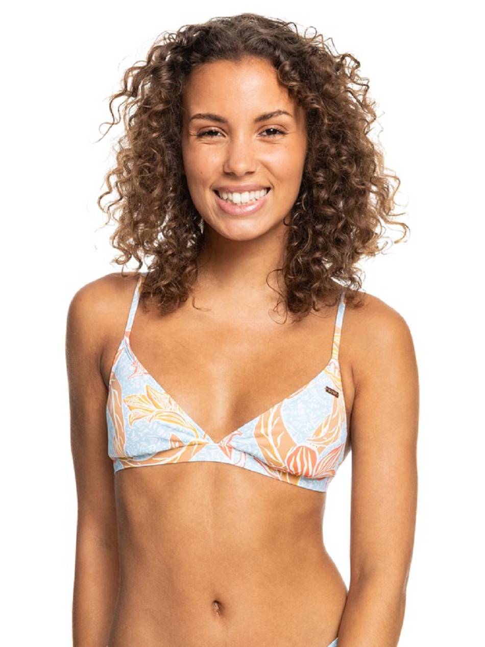 Women\'s Roxy Island In The Sun Triangle Bikini Tops Blue | NZ_LW6000