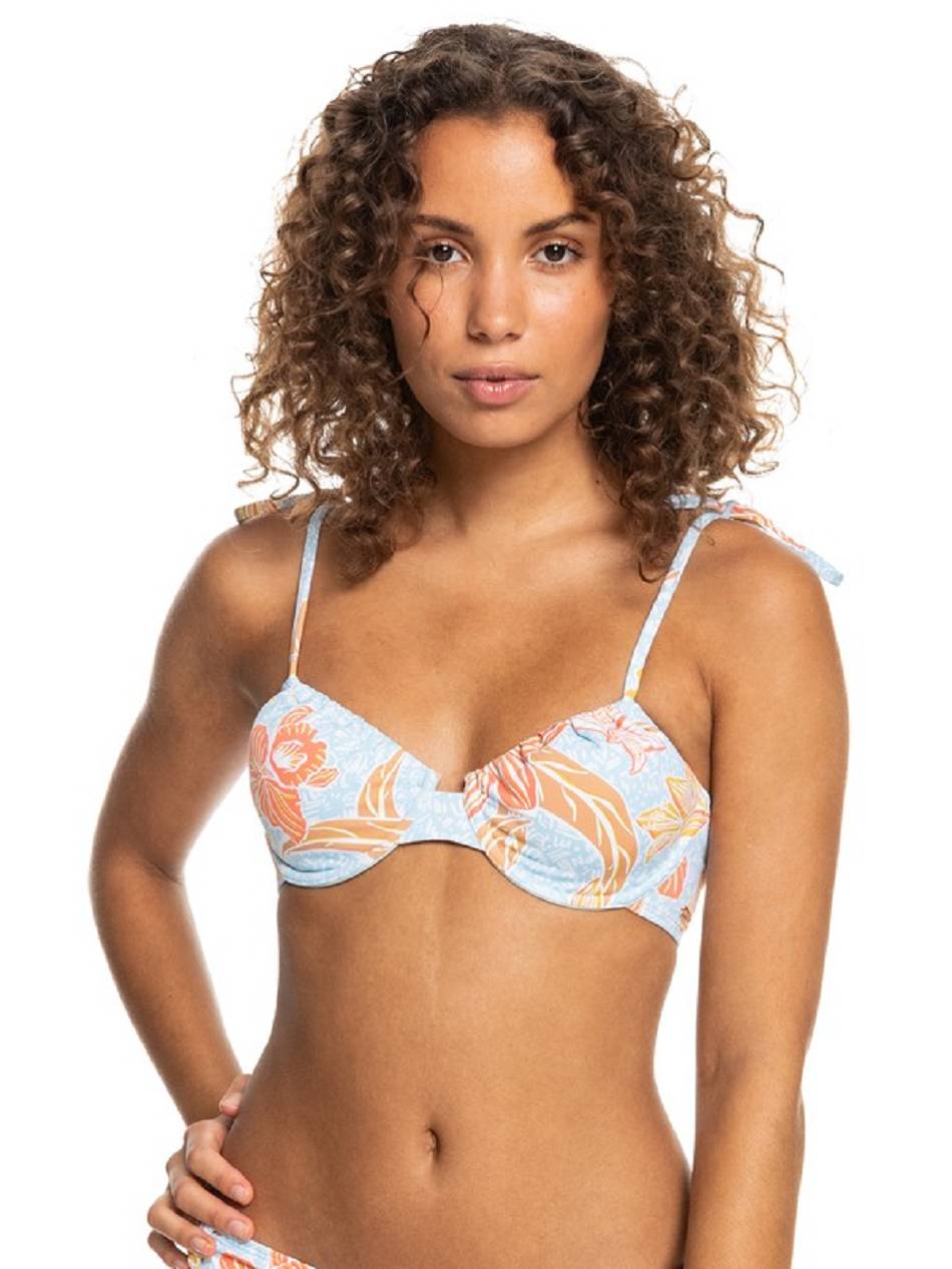 Women\'s Roxy Island In The Sun Underwirelette Bikini Tops Blue | NZ_LW5749