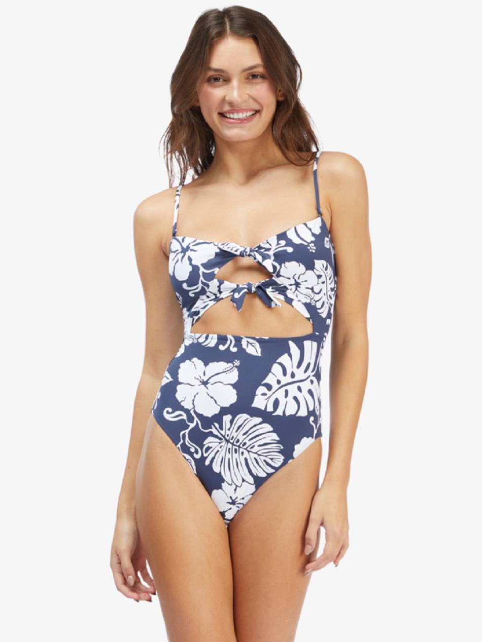 Women\'s Roxy Just Shine Fashion One Pieces Indigo flower | NZ_LW6120