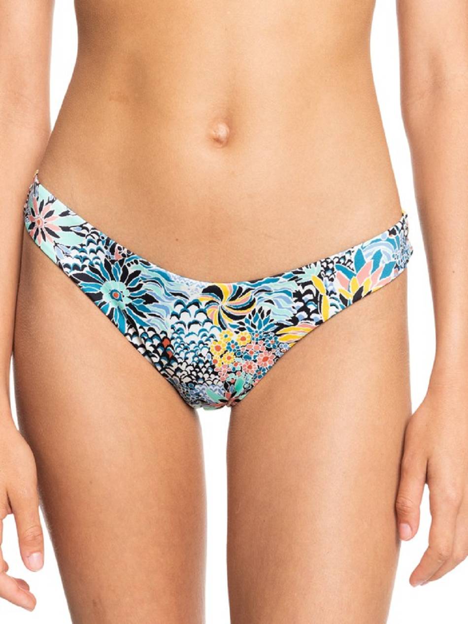 Women\'s Roxy LIBERTY Marine Bloom Mini Bikini Bottoms blue Flower | NZ_LW9488