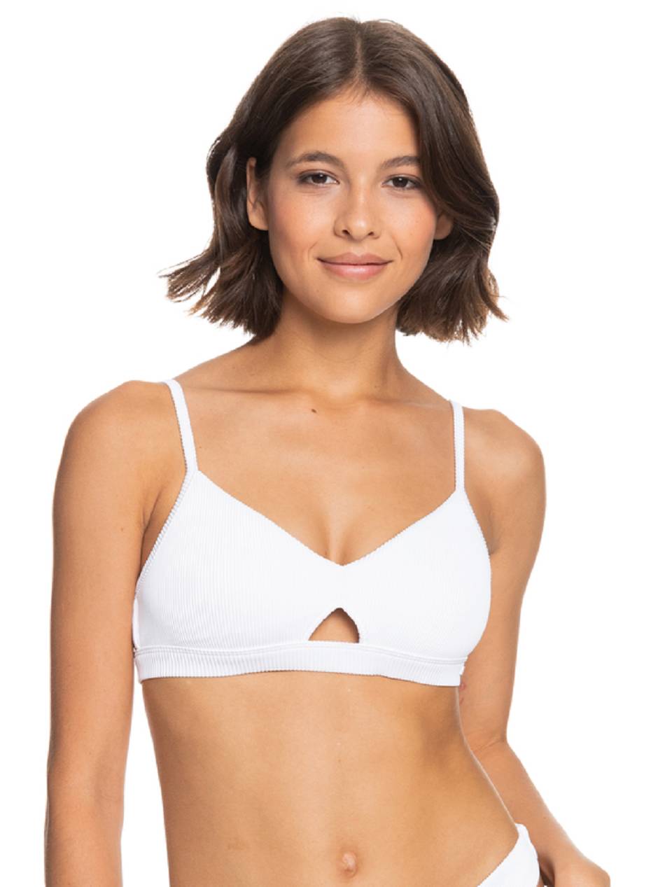 Women\'s Roxy Love Bralette Bikinis White | NZ_LW4478